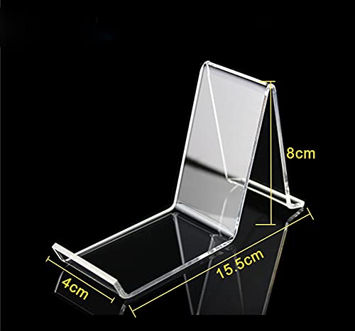 Wresty Clear Acrylic Shoe Display Stands - 4-Pack Retail Shoe Holders