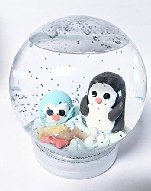 Creative Hobbies DIY Snow Globe - 4 Inch Clear Plastic Water Globe with Screw Off Cap for Custom Crafts