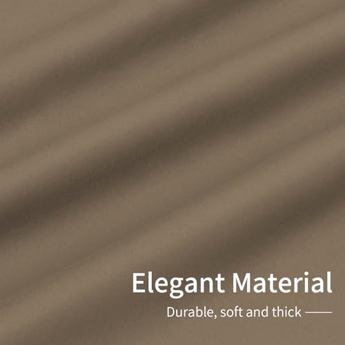 Easy-Going Blackout Curtains, 2 Panels 42x45 in, Camel