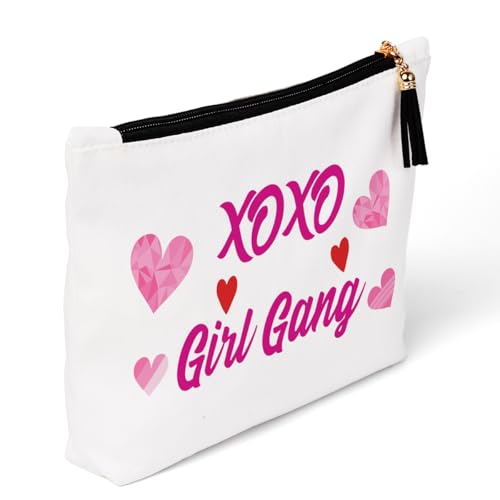 Galentine Makeup Bag Cotton Cosmetic Travel Toiletry Organizer Pouch