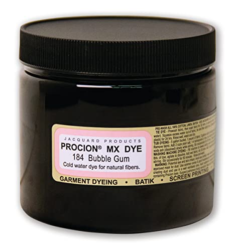 Jacquard Procion MX Fiber Reactive Fabric Dye - Bubble Gum, 8oz Powder