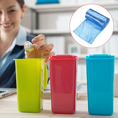 MECCANIXITY Blue Small Trash Bags 0.5 Gallon for Desktop Cans - 120 Count