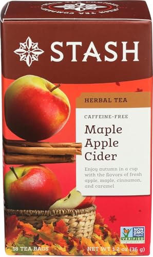 Stash Tea Maple Apple Cider Herbal Tea Bags, 18 Count