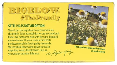 Bigelow Cozy Chamomile Herbal Tea - 20-Count Pack of 18