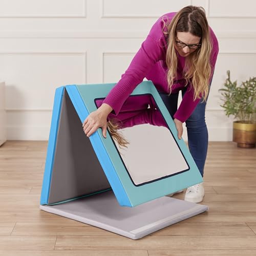 ECR4Kids SoftZone Folding Floor Mirror, Sensory Toy, Contemporary