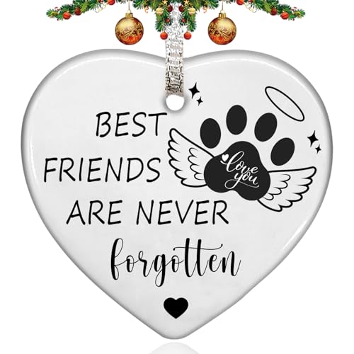Personalized Dog Christmas Ornament 2025 - Best Friends Never Forgotten