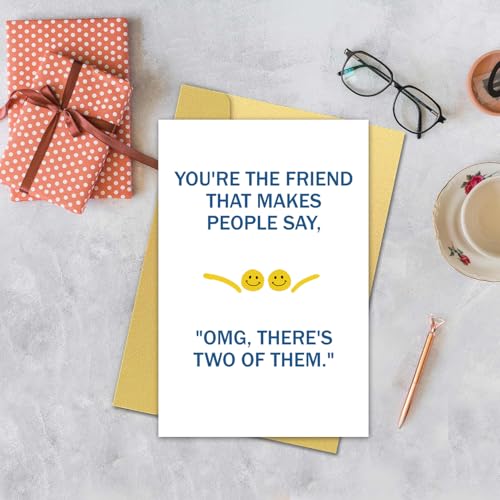 Funny Best Friend Birthday Card - Lighthearted Joke for Besties