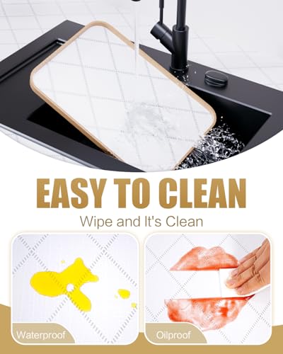 Non-Adhesive Non-Slip Drawer and Shelf Liners | Waterproof & Washable