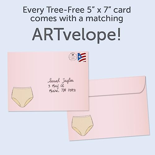 Granny Panties Birthday Cards - 2 Eco-Friendly 5"x7" Cards