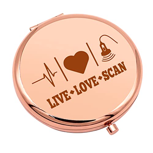 Sonographer Compact Makeup Mirror - Perfect Gift for Ultrasound Tech