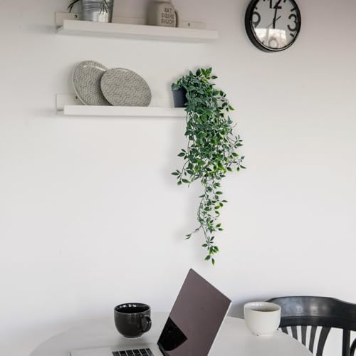 Freyalife Artificial Mandala Vine Hanging Plant, 24-Inch Potted Faux Greenery