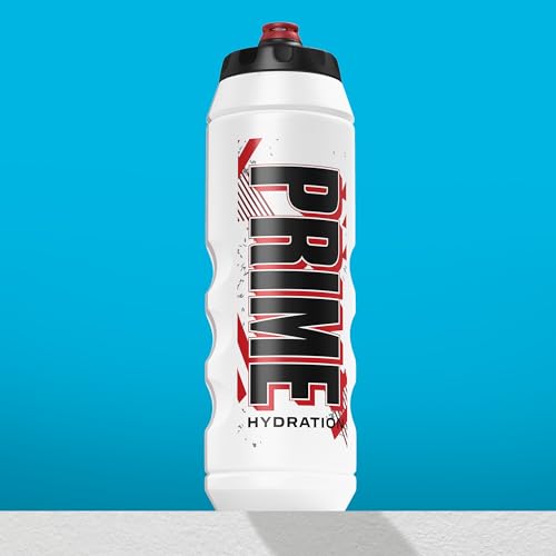 PRIME Hydration 32 oz Red & Black Sports Water Bottle BPA Free Dishwasher Safe