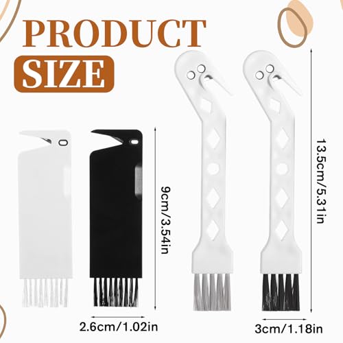 Tweruna 4-Piece Vacuum Brush Cleaning Tool Set - Black & White Universal Kit