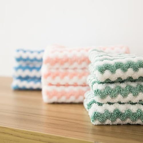 Tihzheoy 21 Pack Microfiber Dish Cloths - Super Absorbent, Quick-Dry Kitchen Towels
