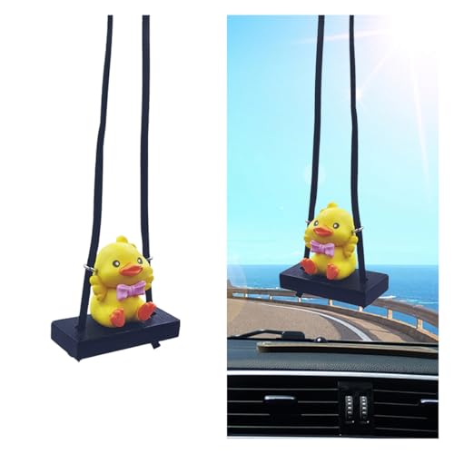 Swinging Duck Car Hanging Ornament - Cute Rearview Mirror Charm