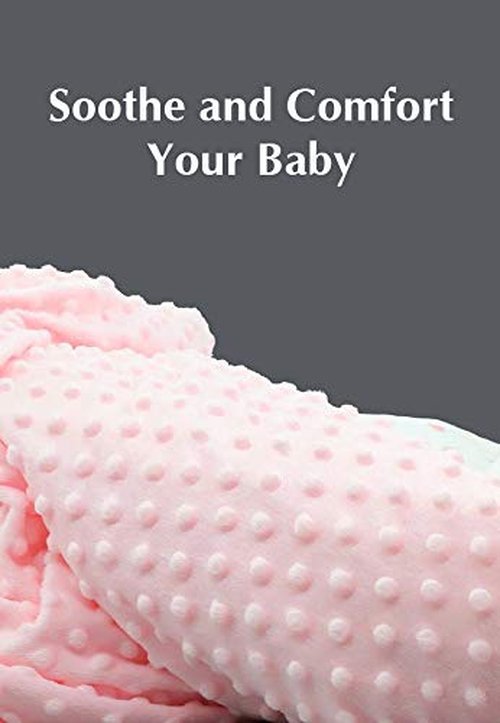 American Baby Company Heavenly Soft Chenille Blanket Set, Receiving Blanket (30" x 40") & Security Blanket (14" x 14"), Warm and Cozy, Pink, for Girls