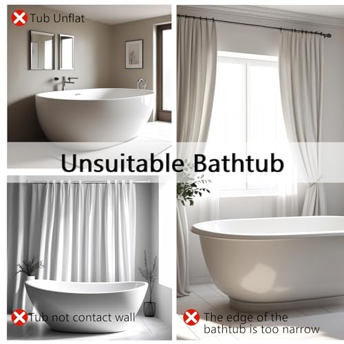 2-Pack Bathtub Splash Guards | Self-Adhesive Water Blockers