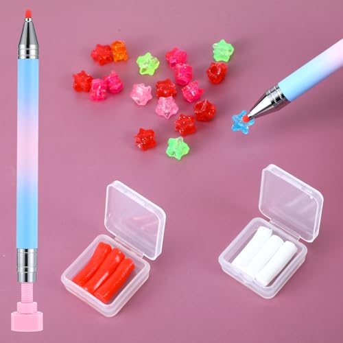 Sibba Rhinestone Picker Pen with 2 Wax Refills for Diamond Art & Nail Gems