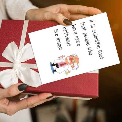 Funny Birthday Card for Men - Stylish 8x5.3 Inch Design