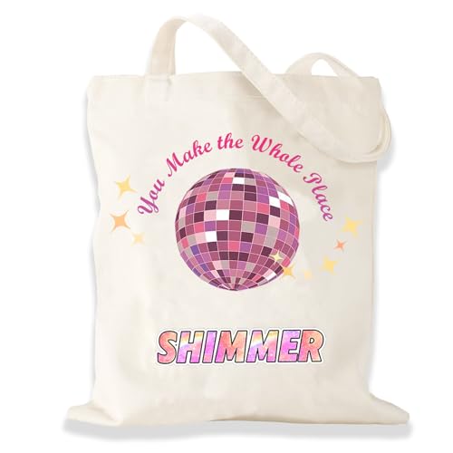 Cute Canvas Tote Bag for Music Lovers - Large Capacity Reusable Bag