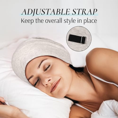 Zenssia Satin Lined Hair Bonnet for Sleeping with Adjustable Strap
