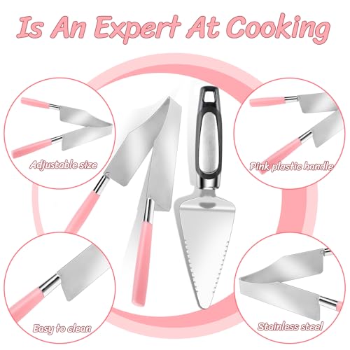 Stainless Steel Cake Slicer and Server Set - 2 Pcs