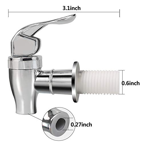 VitaLifePower Silver Replacement Spigot for Beverage Dispenser