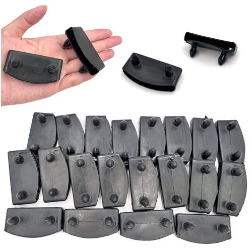 Honigo 20pcs Black Bed Slat End Caps - 54x9mm Plastic Holders