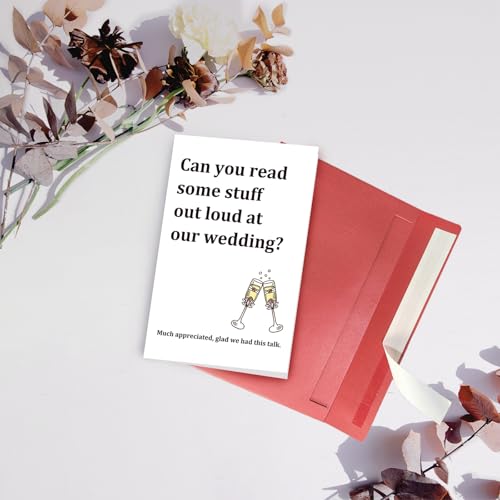 Master of Ceremonies Wedding Invitation Card - Funny MC Proposal Card
