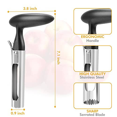 Premium Stainless Steel Apple Corer Tool with Ergonomic Handle