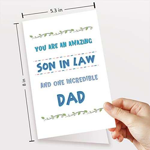 Spercy Inspirational Father's Day Greeting Card for Family
