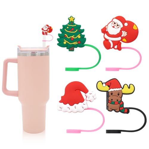 Silicone Straw Covers for Stanley Tumblers - Cute 10mm Cap Set