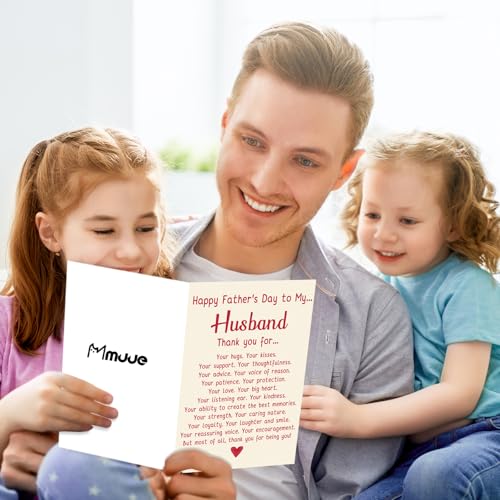 Sweet Father's Day Card for Husband - Unique Gift Idea