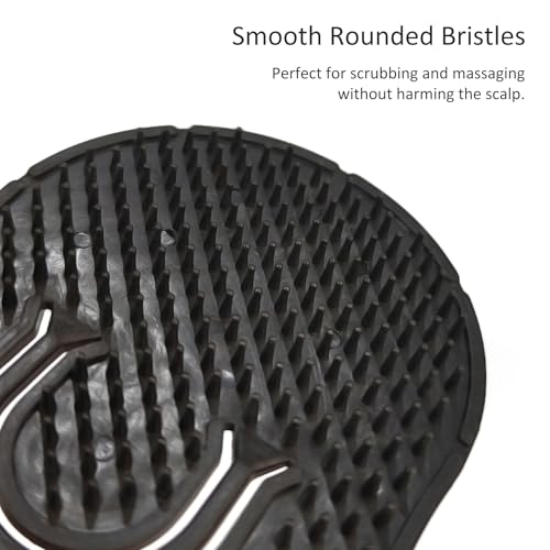 Jaasuee 4-Pack Pocket Palm Combs - Portable Scalp Massager & Shampoo Brush