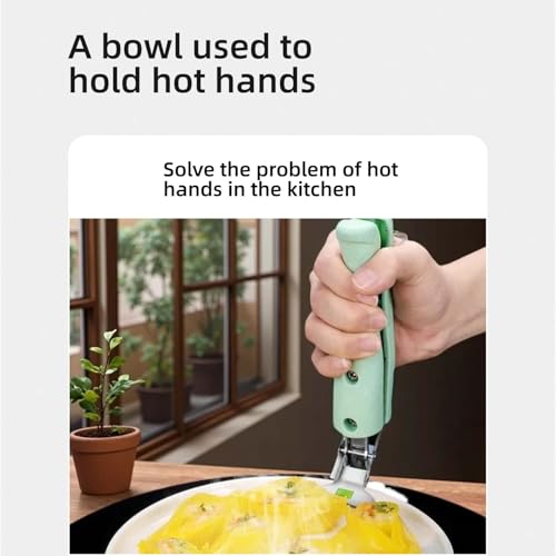 Silicone-Handled Plate Lifter for Hot Dishes - 8-11" Capacity