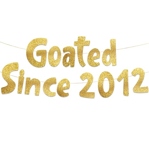 Pre-Strung Gold Glitter Banner for 14th Birthday & Anniversary