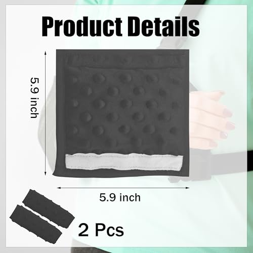 2Pcs Strap Cushion for Arm Sling - Sling Cushion for Arm Suitable for 1.5 Inches Wide, Universal Cushions Designed to Relieve Shoulder Pressure Caused By Slings,Black