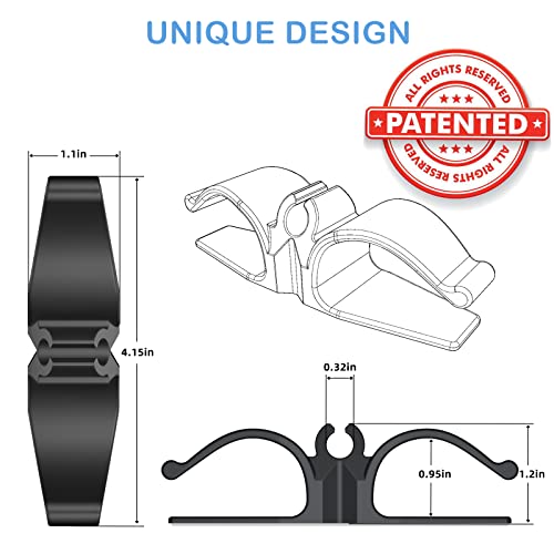 Lancord 8-Pack Black Appliance Cord Organizer for Kitchen & Household Devices