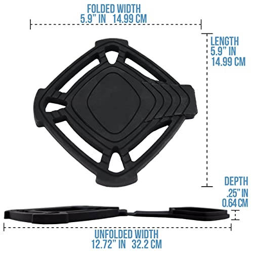 Iconikal Silicone Trivet with Folding Spoon Rest, Heat Safe 460°F