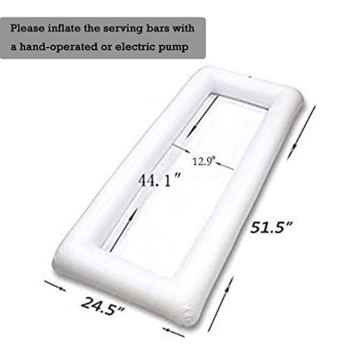 Inflatable Serving Bar Cooler - Black Ice Buffet Tray for Parties