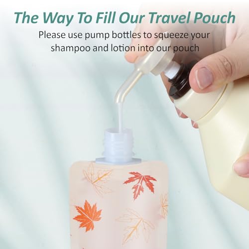 PACKISM 11-Pack Leak-Proof Travel Pouches, 3oz Refillable Toiletry Containers
