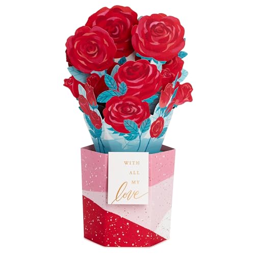 Hallmark 3D Pop Up Card - Rose Bouquet for Valentine's Day