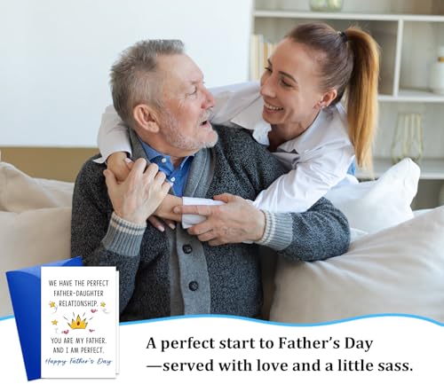 Hilarious Father's Day Card from Daughter - 4x6 Premium Card