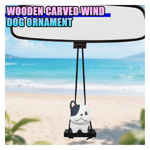 French Bulldog Swing Car Rear View Mirror Charm - Cute Resin Ornament