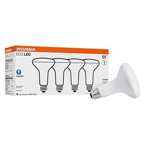 Sylvania LED BR30 Light Bulbs 10W, 650 Lumens - 4 Pack, Dimmable