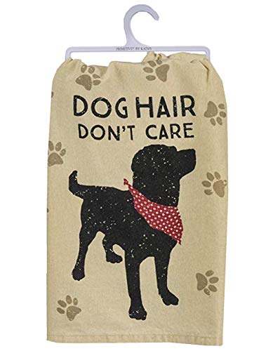 Primitives by Kathy Dog Hair Don't Care Cotton Dish Towel Set - 28"x28"
