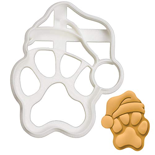 Realistic Santa Paw Cookie Cutter - Bakerlogy, 7x8.5cm, 5mm Dough Thickness