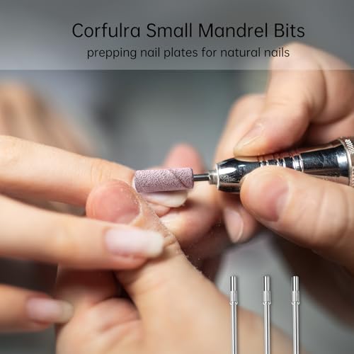 CORFULRA Mandrel Bits for Small Sanding Bands 3/32 Inch Shank Nail Drill Bits