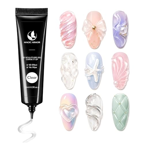 MAGIC ARMOR 15g 3D Nail Sculpting Gel Clear Nail Art Glue