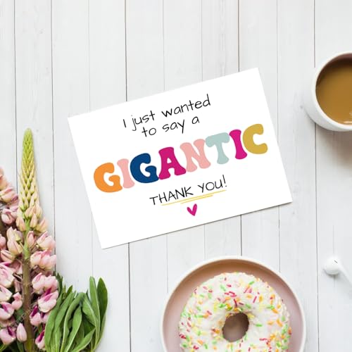 Gigantic Thank You Card for Friends, Family, and Teachers
